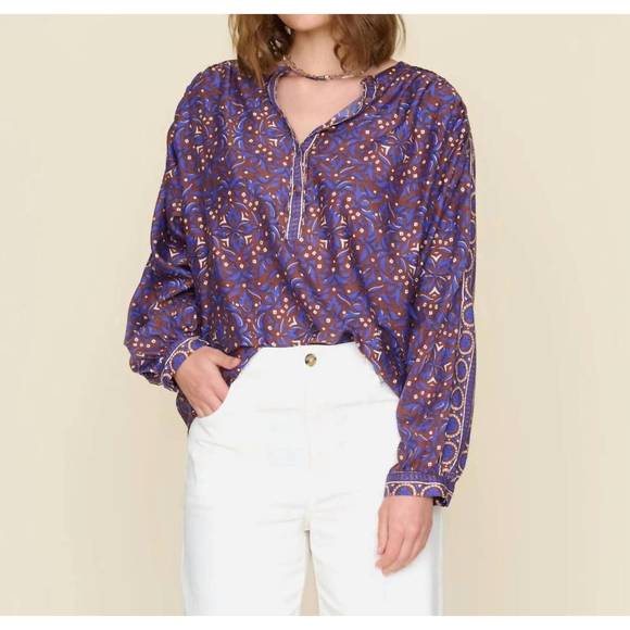 NEW XIRENA arden top in royal brown - Picture 1 of 3